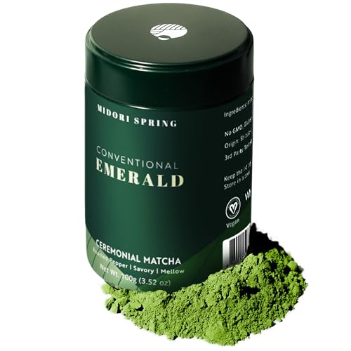 Midori Spring EMERALD - Ceremonial Matcha, Premium Conventional Japanese Matcha