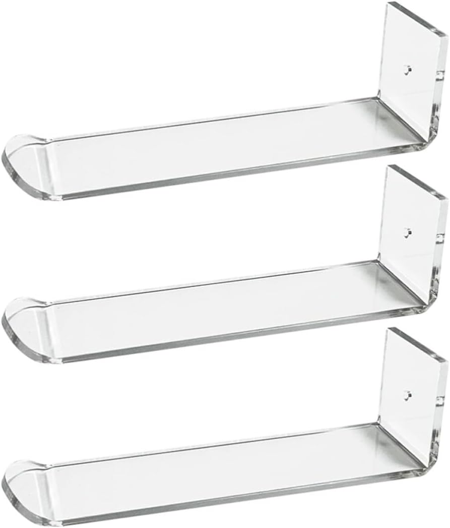 BESTonZON 3pcs Acrylic Wall Headband Organizer Rack for Counters Boutiques