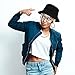 PHOGARY 80s / 90s Hip Hop Costume Kit 90s Outfits for Women, Rapper DJ Outfits Punk Gold Chain Bucket Hat Vintage Glasses Bamboo Hoop Earrings Hip Hop Jewelry Set for Women/Men (Style A)