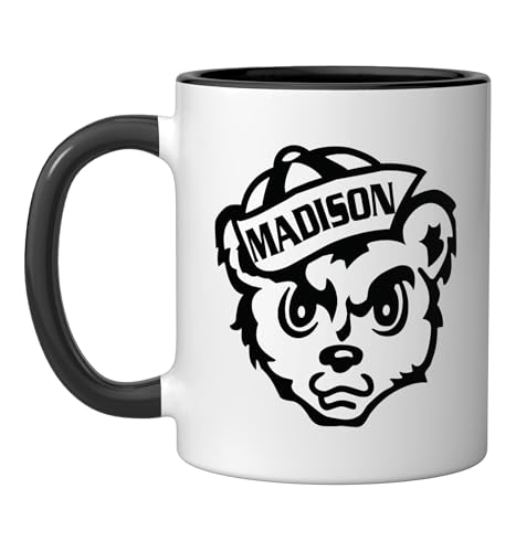 Madison Consolidated High School Cubs Ceramic Mug, Black/White, 11oz