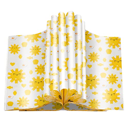 HAPPY FINDING 100Pcs Wax Paper for Food Greaseproof Sheets, Burger Checkered Basket Liners Oil-Proof Baking Circles Picnic Sandwich Cakes Cheese 11.8'' x 11.8, Yellow