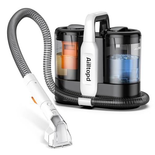 Ailltopd Portable Spot Cleaner,Handheld Carpet Extractor for Pet, Car, with Carpet Cleaner Solution by Ailltopd - Used condition - US$623.69