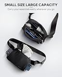 WATERFLY Bauchtasche Gürteltasche Herren Damen: Stylische Hüfttasche Sport Mode Crossbody Brusttasche Wasserabweisend Klein Hip Bag für Outdoor Reisen Wandern Festival