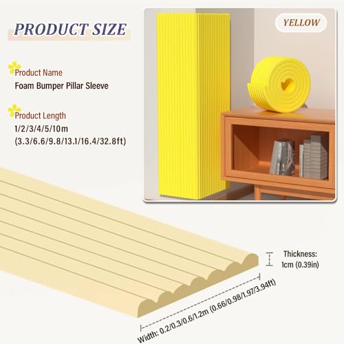 Espuma autoadhesiva protectora de columnas para garaje y gimnasio 3