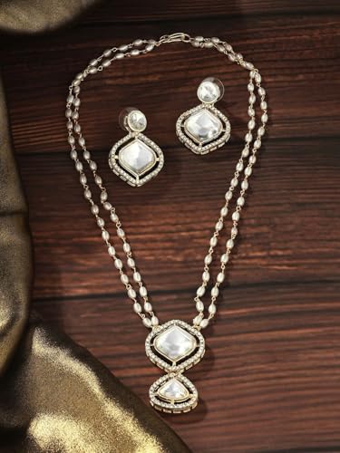 Juego de joyas con cuentas DMZ-348 con perlas austriacas para regalar a mamá 2