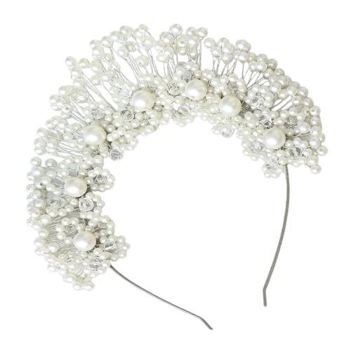 Bandeau fleur et perles pour votre coiffure de soirée nuptiale et cérémonie