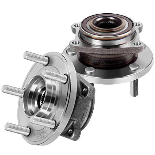 ECCPP 2 Pcak New Complete Front Wheel Hub Bearing Assembly for D odge Avenger Caliber C hrysler Sebring 2008 2009 2010 2011 2012 2013 2014 5 Lugs w/ABS Left/Right 513263 x2