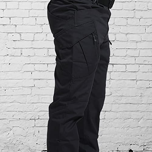 Mens Pants Casual Classic Fit Hiking Pants With Multi-Pockets Stretchy Lightweight Outdoor Sports Running Cargo Pants #TOP4