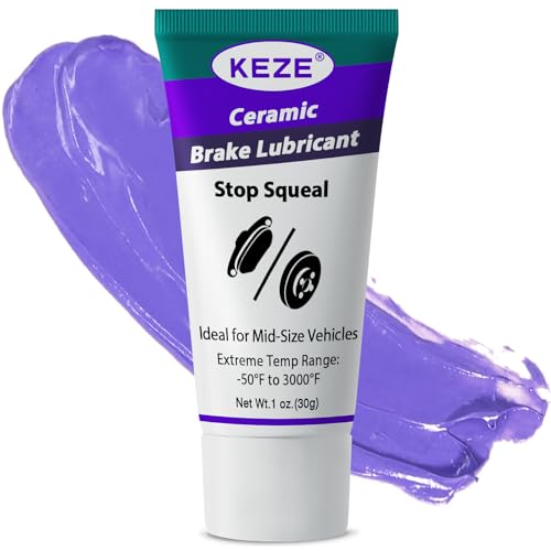 Keze Ceramic Brake Grease Lubricant for Automotive Extreme Break Lube Caliper Parts Sliding Pin Pad Assembly,Prevents Seizing,Stops Squeaking,1 oz-1 Pack