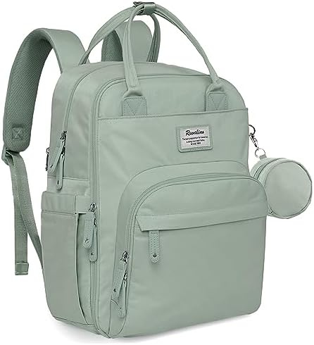 RUVALINO Diaper Bag Backpack - Multifunction Travel Back Pack Maternity Baby Changing Bags, Diaper Changing Totes, Large Capacity, Waterproof and Stylish, Baby Travel Essential, Gray