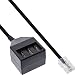 Produktbild InLine 69942 TAE Adapterkabel, RJ45 St auf TAE NFN Dose, 20cm