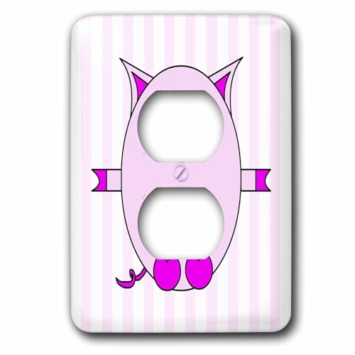 Cochon de prise de courant violet 15,2 cm plaque anti-traces