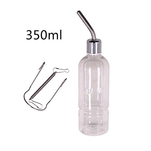 Lamptti Stainless Steel Pet Ball Hanging Fountain Automatic Drinking Water Bottle for Hamster, Dog, Rabbit Pet Hanging Drinking Dispenser in Cage 180ml/350ml/750ml