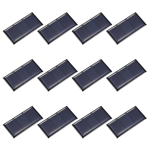 QUARKZMAN - QUARKZMAN Lot de 12 mini panneaux solaires 1,5 V 0,24 W 0,16 A pour l'énergie solaire, petites cellules photovoltaïques solaires pour chargement de jouets électriques DIY, kits de système solaire