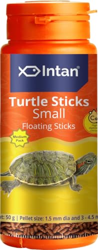Aquatic-Intan-Turtle-Food-for-All-Life-Stages-for-Growth-Health-Small-Floating-Sticks-Suitable-for-Turtles-Nutritious-FIsh-Feed-for-Better-Health-Medium-pack-50-Gm-Each-15-mm-Dia-Pack-of-2