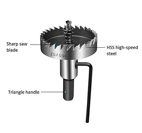 Hss Hole Saw Kits For Metal, 15Pcs High-Speed Steel Hole Saw Bits, Sharp And Durable, For Cutting Holes On Wood, Plastic Sheet, Stainless Steel, Iron, Aluminum Plate(Hole Size: 15-53Mm, 0.6-2.1In) #TOP1