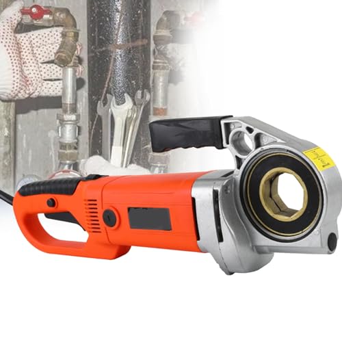 LYDBMYT Máquina roscadora de Tubos Mejorada, roscadora de Tubos eléctrica, máquina roscadora de Tubos Mejorada, Kit roscador portátil de Mano, 110 V, 4 Cabezales