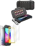 JSAUX Protective Carrying Case & 2-Pack Anti-Glare Screen Protector Compatible with Nintendo Switch 2 (2025)