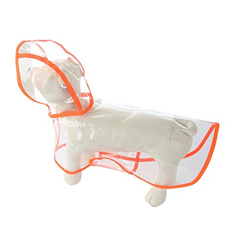 Waterproof Puppy Raincoat Pet Dog Rain Poncho Rainwear Cloth Rosyred M