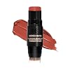 Nudestix Nudies Bronze All Over Matte Bronzing Stick 3-in-1 Cream Bronzer for Cheeks, Eyes & Lips with Built-In Brush | Natural Contour & Sun-Kissed Glow