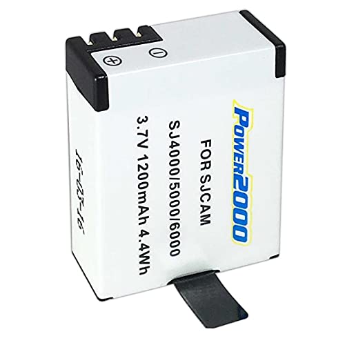 Power2000 SJCAM SJ6000 3.7V 1200mAh Battery