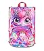 SJ GANG STYLE JAM GANG Zaino Scuola Estensibile Big CATLED, Fucsia, Zaino con Divisorio Interno, Tasca Superiore con Occhi LED, Tasca per Borraccia, 24 L, Zaino Scuola Elementare, Bambina