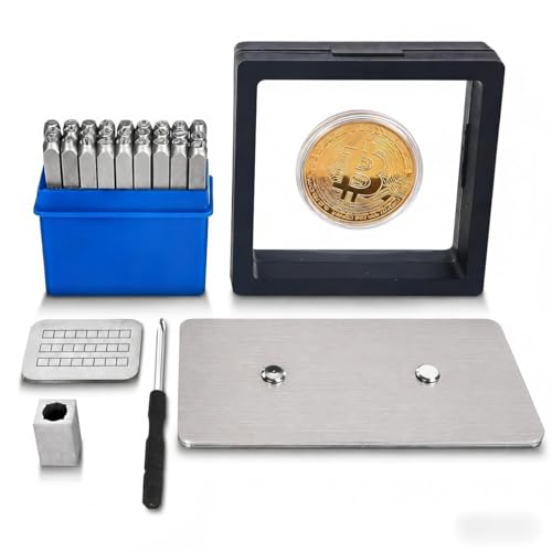 96-Word Seed Phrase Plate Kit with Stamps and Tool