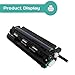 SP C430 407018 407019 Drum Unit Replacement Compatible for Ricoh Aficio SP C430DN SP C431DN SP C435DN SP C440DN Printer, High Yield 50,000 Pages Black