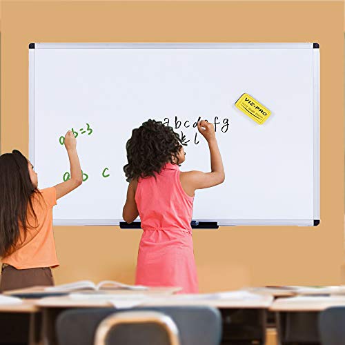 Viz-Pro Magnetic Dry Erase Board, 36 X 24 Inches, Silver Aluminium Frame #TOP5