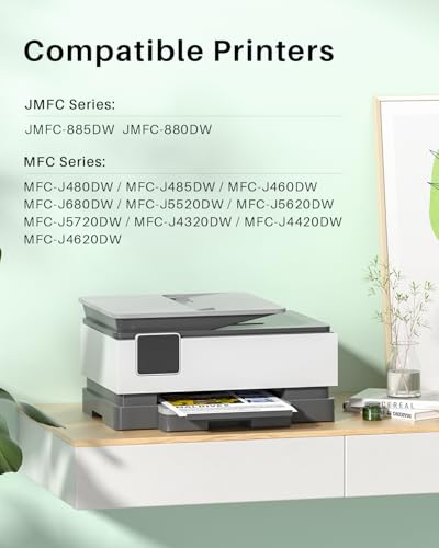 Image of LC203XL LC201XL Ink Cartridges 4 Pack Replacement for Brother LC203 XL LC 203 LC203 LC201 LC-203 LC-201 Color Inks Use for MFC-J480DW MFC-J485DW MFC-J4420DW MFC-J880DW MFC-J885DW MFC-J680DW (BK /C /M /Y)
