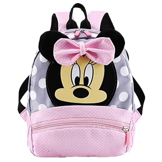 Clybeaut Zaino Minni,Minni Zaino Scuola Elementare Bambina,Zainetto Asilo Bambina Minni,Zaino scolastico Minni adatto per l'utilizzo da parte di bambini dai 3 ai 5 anni.