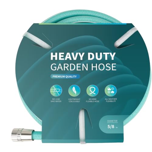 Garden Hose 100ft x 5/8", Heavy Duty Water Hose