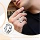 VPOUERY Stress Relief Rings Polished Heavy Fidget Rings Fashion Accessories Gift for Men and Women Durchmesser 22 mm Umfang 70 mm
