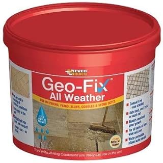 Geo-Fix All Weather Paving Joint Compound | Permament Joint Filler for Dry and Wet Conditions with Hydrophobic Characteristics - Natural Stone - 14 kg