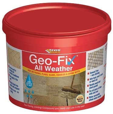 Geo-Fix All Weather Paving Joint Compound | Permament Joint Filler for Dry and Wet Conditions with Hydrophobic Characteristics - Natural Stone - 14 kg -(Pack of 2)