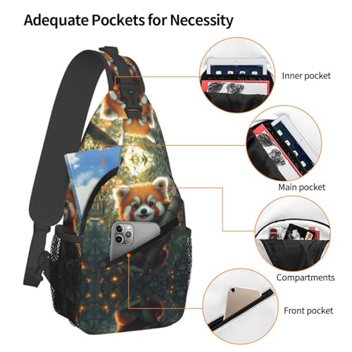 Mochila de hombro tipo sling para trekking y viaje miniatura 6
