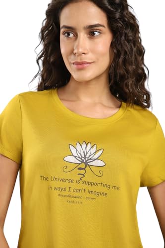Image of Van Heusen Women's Cotton Regular Fit T-Shirt