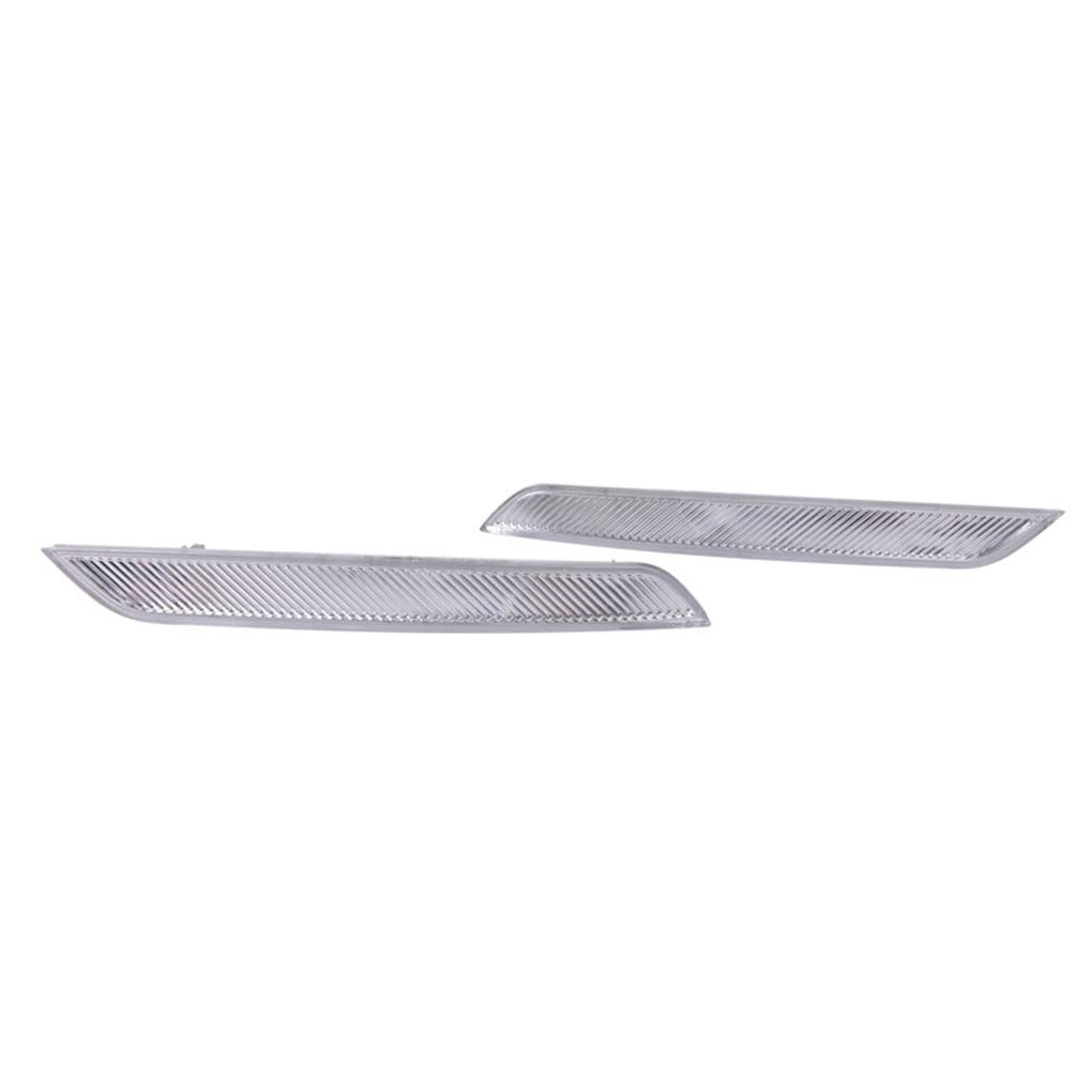 Yujum 1 Paire réflecteur réflecteur Blanc Avant, marqueur Avant Remplacement de marqueur pour BMW X6 E71 2008-2014 63147187088 63147187087