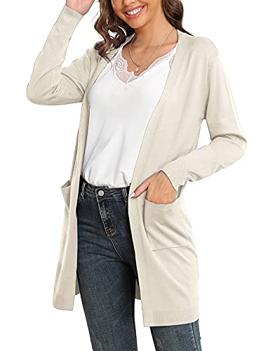 VIISHOW Women's Classic Cardigans Long Sleeve Open Front Casual Knit Cardigan Sweaters Coat Soft Outwear3