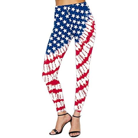 Deerose July 4th Patriotic Leggings Cover