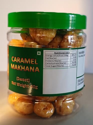 Image of SuPoshtik Caramel Makhana Sweet Fox Nuts, 40g, Healthy Snack,