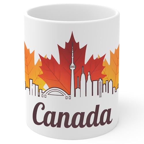 No Thorns Canada Maple Leaf Ceramic Mug 11 oz White
