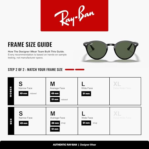 Image of Ray-Ban womens Rb2180 Round Sunglasses