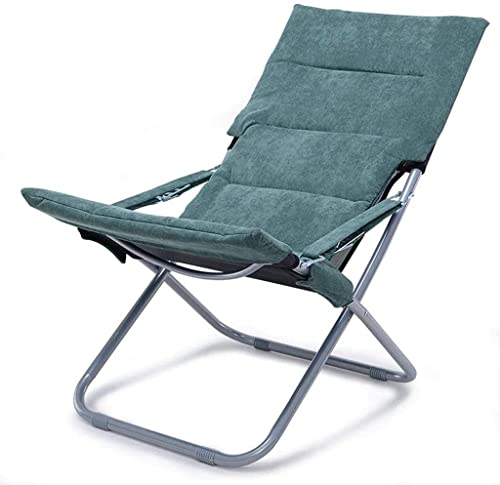Chaise longue inclinable pliable quatre saisons avec structure verte portable - 2