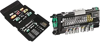 Wera Kraftform Kompakt SH 1 Plumbkit, 25pc, 05135927001 & Tool-Check Plus Mini Bit Ratchet, Socket, Screwdriver & Bit Set, 39pc, 05056490001