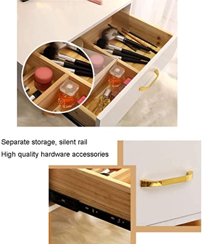 Mesa de maquillaje ZUMAHA con pantalla táctil iluminada para optimizar dormitorios pequeños 7