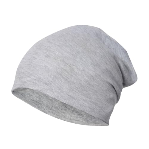 Image of FabSeasons Cotton Blend Slouchy Beanie and Skull Cap for Summer, Winter, Autumn & Spring Season, Can be Used as a Helmet Cap Too