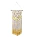 Price comparison product image VORCOOL Macrame Wall Hanging Tapestry Boho Wedding Hanger Dream Catcher Handmade Wall Art Home Wall Decor 90x45cm