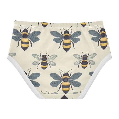 Wusikd Bees Wings Girls' Underwear Cotton Girls Briefs Soft Toddler Underwear 2T2