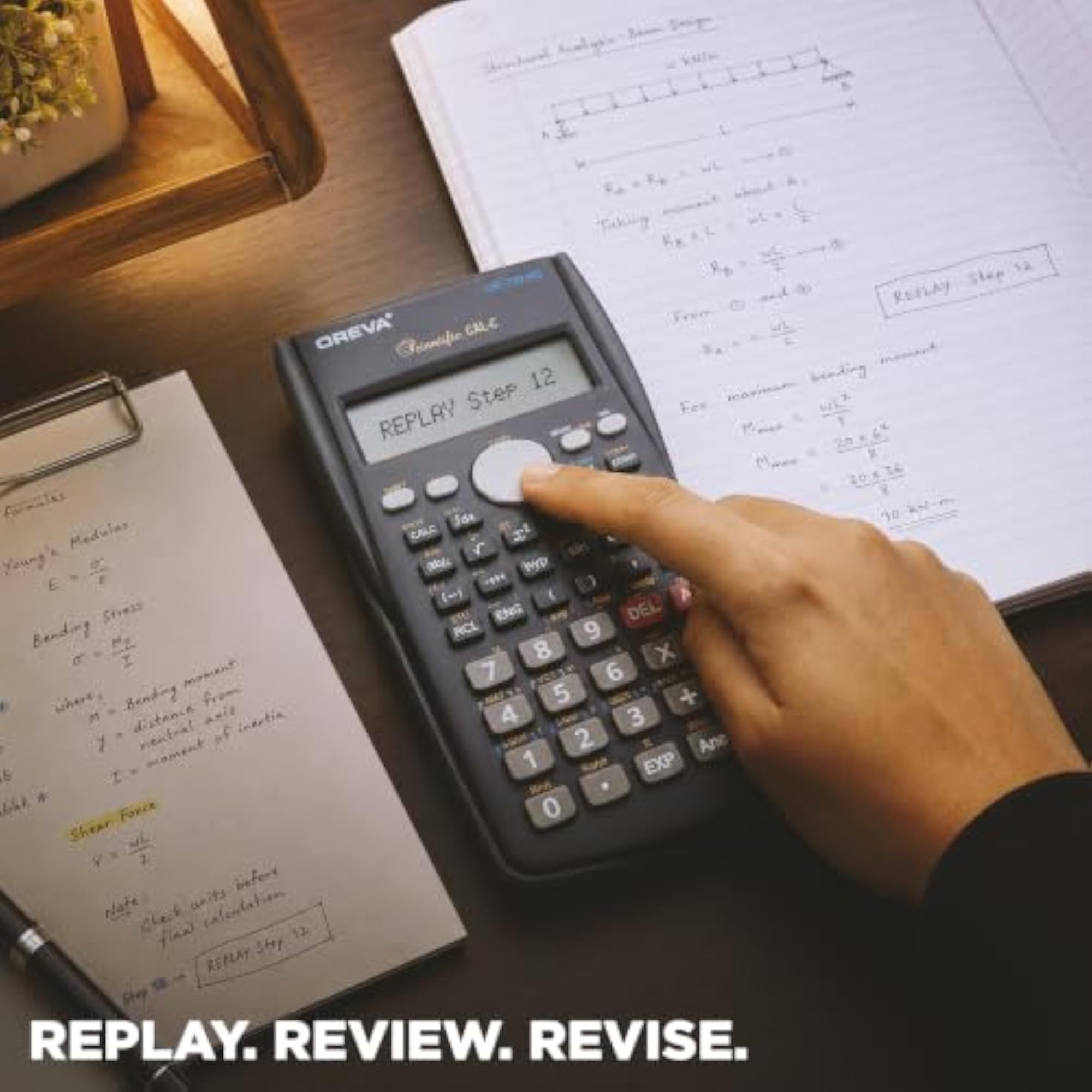 Engineering Scientific Calculator, 2-Line LCD